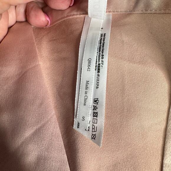 Flora Nikrooz Rosa Charmeuse Kimono Robe Women's sz Small Smokey Rose Pink - Picture 7 of 10